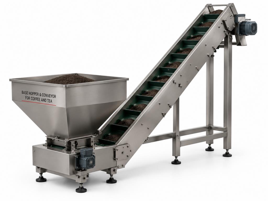 Base Hopper and Conveyor for Coffee/Tea